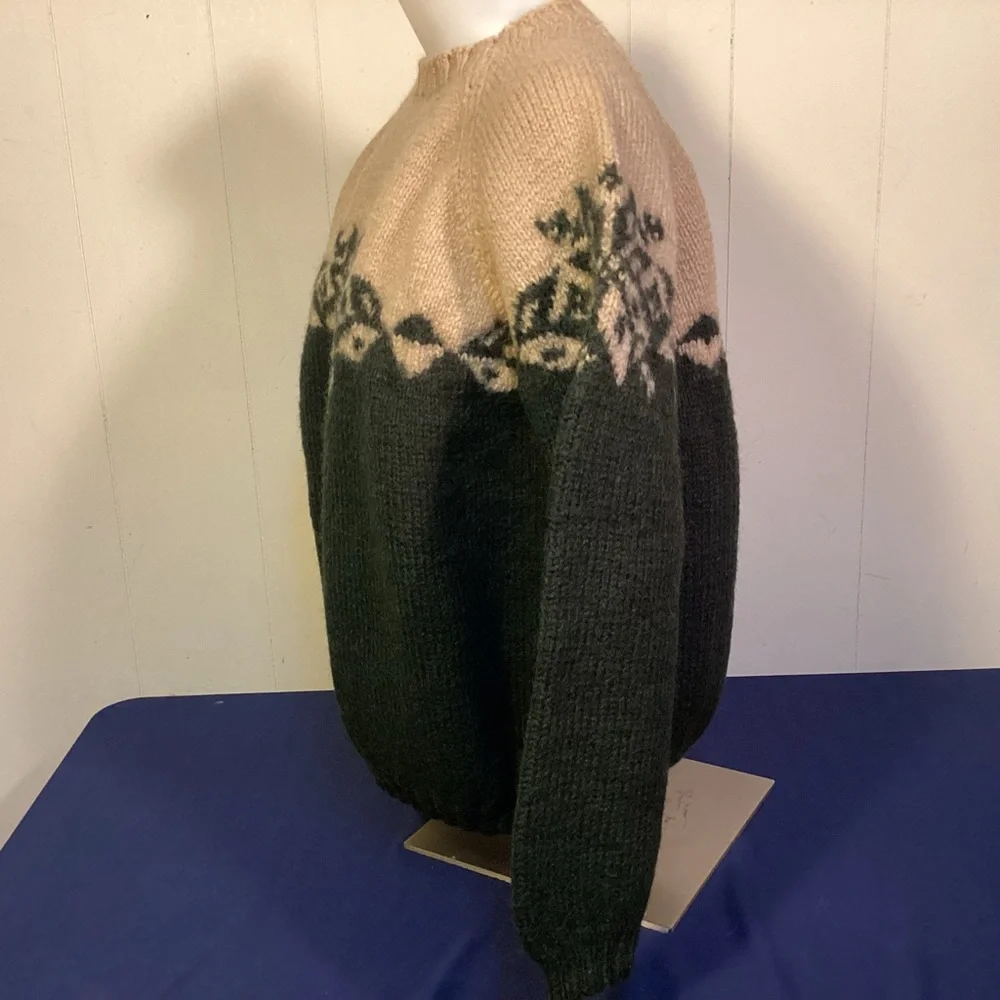 J. Crew womens Hand Knit Wool Sweater size Large